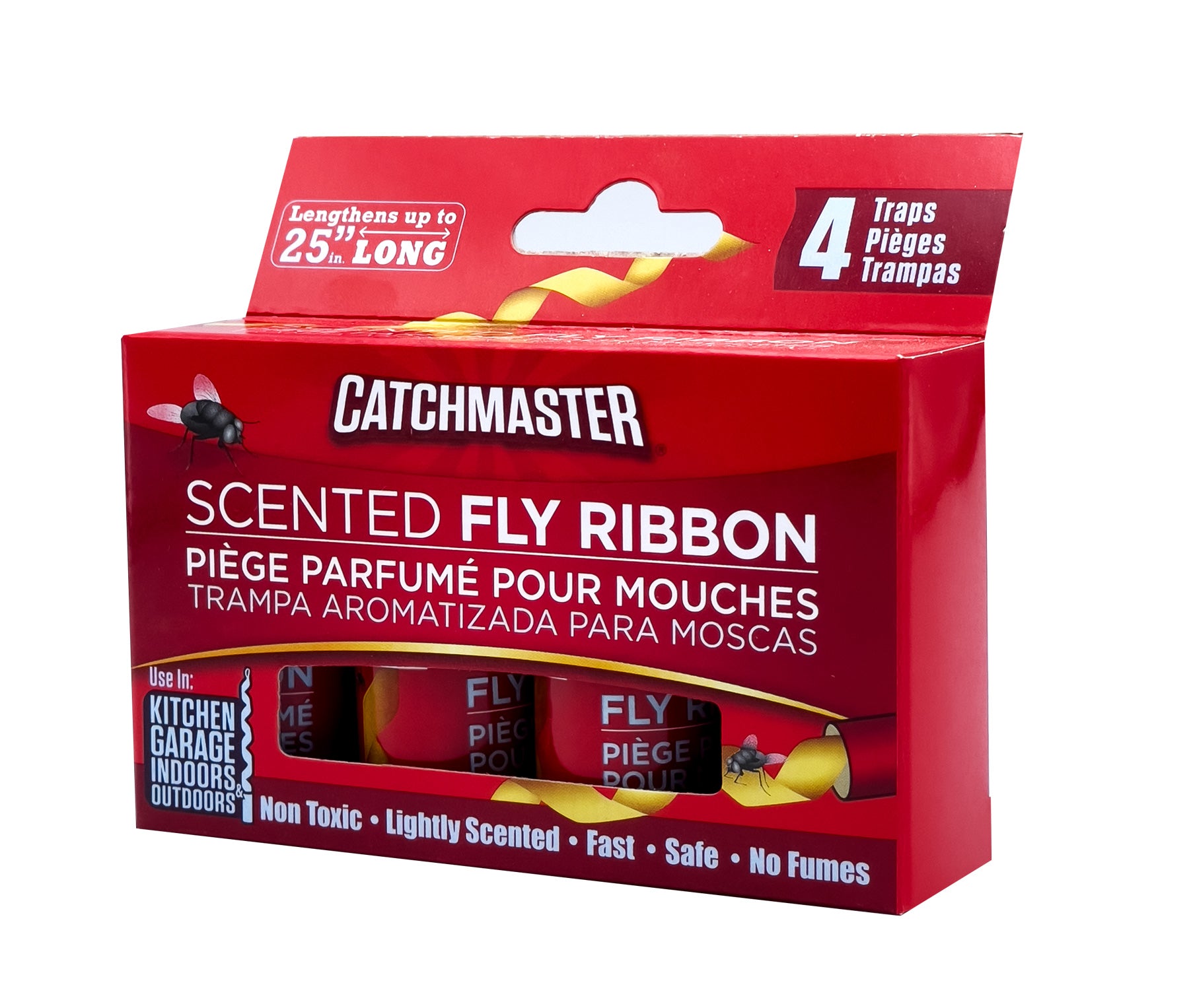 Catchmaster Scented Ribbon Fly Traps - 4 Pack – GardeningZone